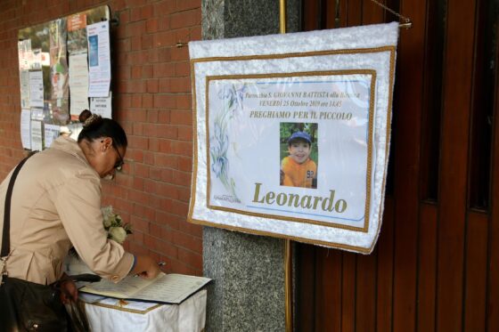 Funerali del piccolo Leonardo Acquaviva,